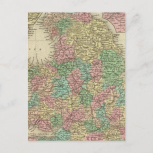 England 6 postcard