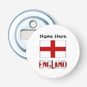 England and English Flag Personalised Bottle Opener
