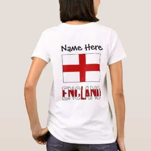 England and English Flag Personalised  T-Shirt
