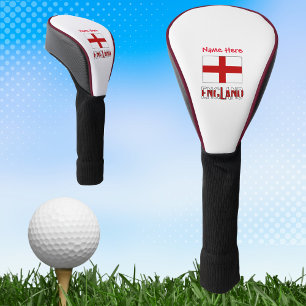 England and English Flag Red Personalisation Golf Head Cover