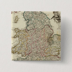 England and Wales 2 15 Cm Square Badge