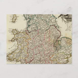 England and Wales 2 Postcard