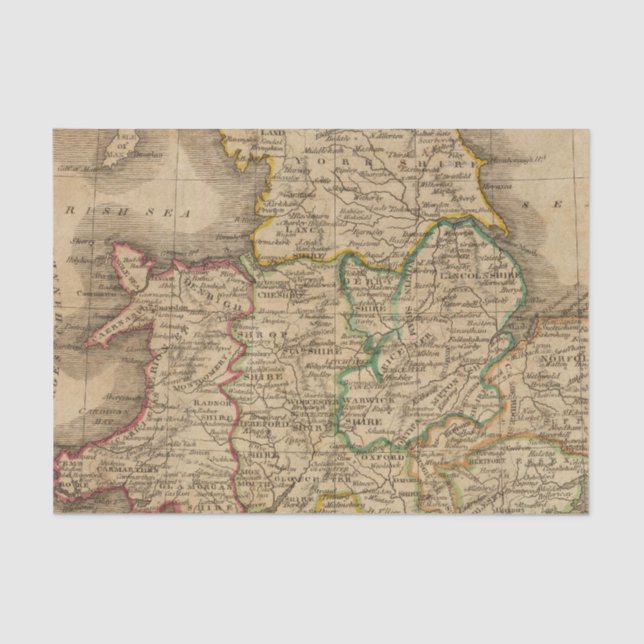 England and Wales 4 Tissue Paper (Front)