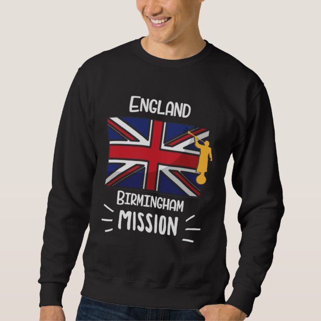 England Birmingham Mormon LDS Mission Missionary Sweatshirt (Front)