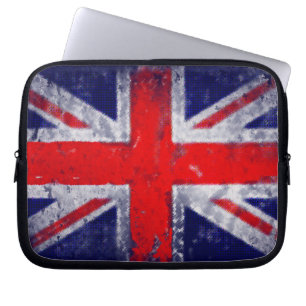 England blue and red flag laptop sleeve