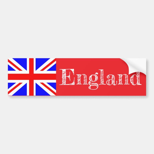 England bumper sticker (Front)