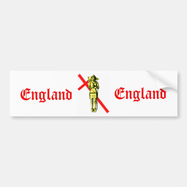 England Bumper Sticker (Front)
