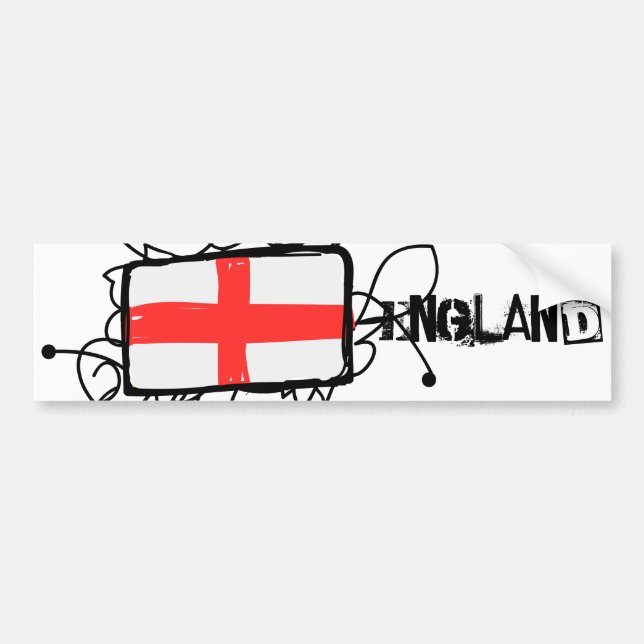 England Bumper Sticker (Front)