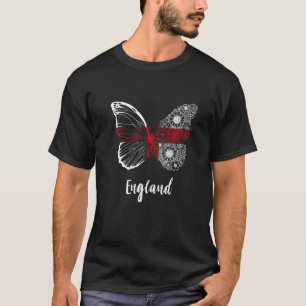 England Butterfly English Pride England Flag Engli T-Shirt