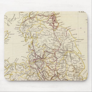 England canals, railways mouse pad