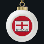 England Ceramic Ball Christmas Ornament<br><div class="desc">England</div>