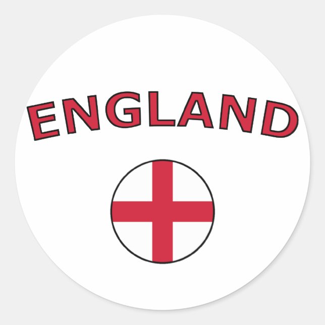 England Classic Round Sticker (Front)