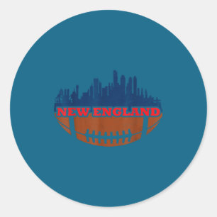 England Classic Round Sticker