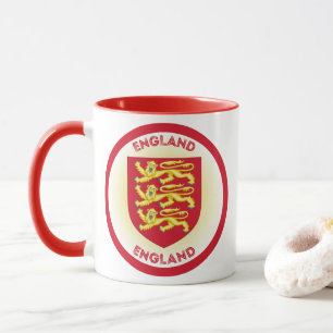 England Coat of Arms Circle Shape Mug