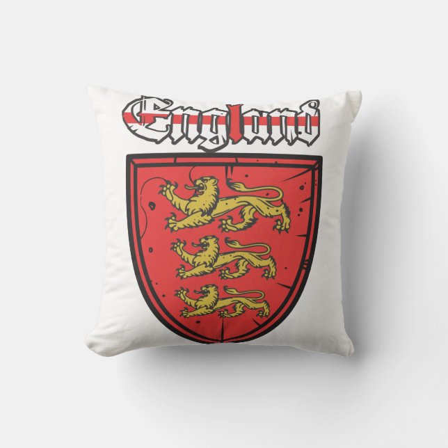 England Coat of Arms Cushion (Front)