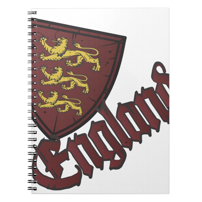 England Coat of Arms Notebook (Front)