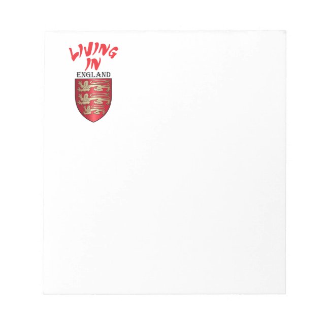 England coat of arms notepad (Front)