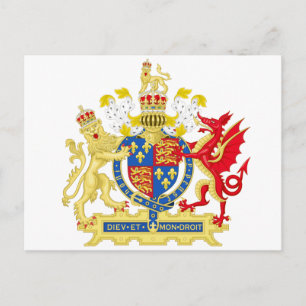 England Coat of arms Postcard
