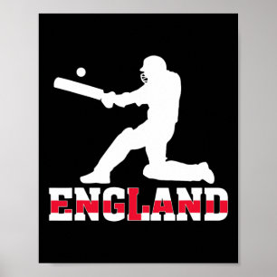 England Cricket Fan Jersey 2025 British Cricket  Poster