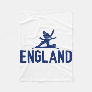 England Cricket Fan. Men Fleece Blanket