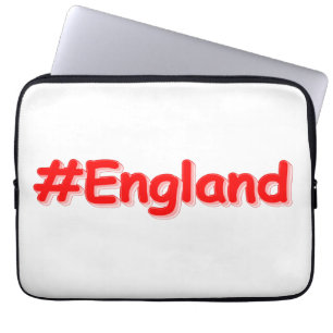 "#England" Cute Design. Buy Now Laptop Sleeve