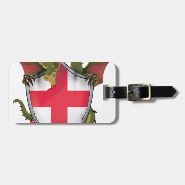 England Dragon Luggage Tag (Front Horizontal)