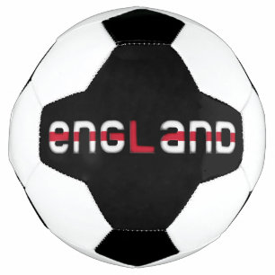 England English Flag Colours Typography Sports Soccer Ball