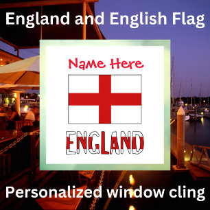 England English Flag Red Personalisation 