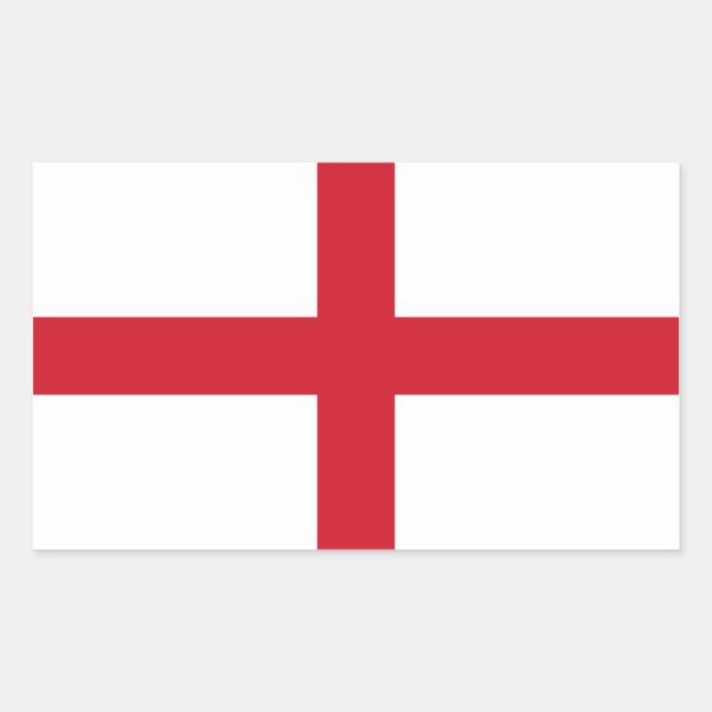 England/English Flag - United Kingdom Rectangular Sticker (Front)
