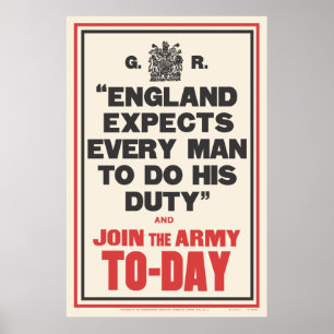"ENGLAND EXPECTS..." POSTER