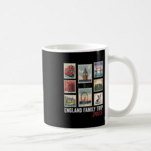 England Family Trip 2025 Postage Stamp London Eye  Coffee Mug