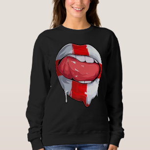 England Fan Flag Mouth Soccer English Sweatshirt