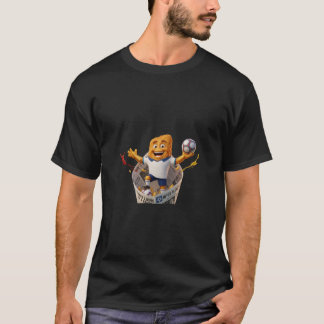 England Fish and Chips Food Soccer Mascot Group L T-Shirt