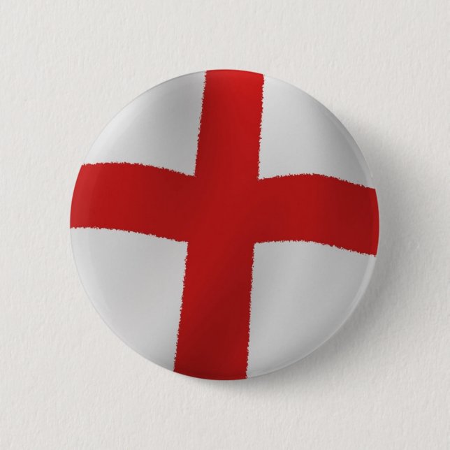 England Flag 6 Cm Round Badge (Front)