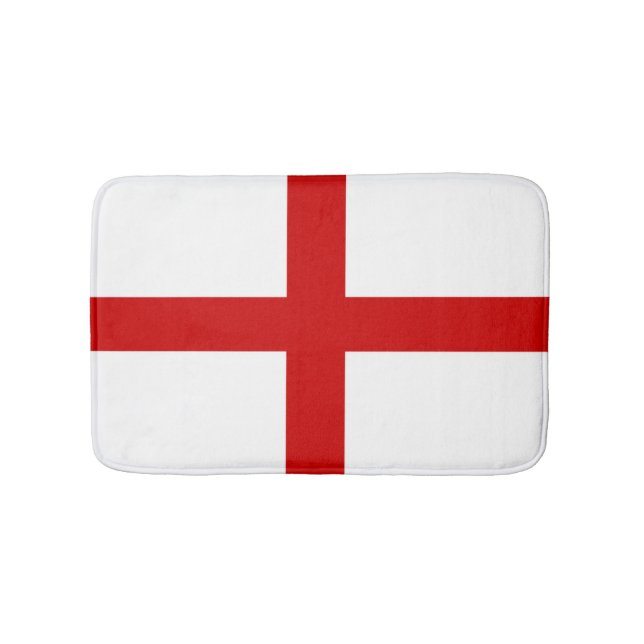 England Flag Button Bath Mat (Front)