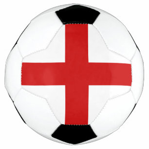 England Flag Button Soccer Ball