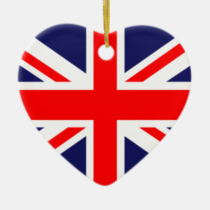ENGLAND FLAG CERAMIC TREE DECORATION