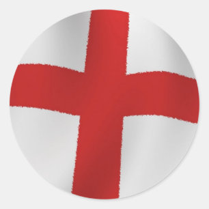 England Flag Classic Round Sticker
