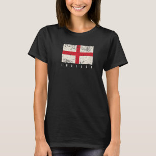 England Flag Distressed Style  Flag Of England T-Shirt