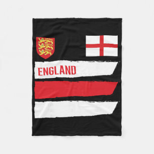 England Flag English Footll Soccer Fan Men Women K Fleece Blanket