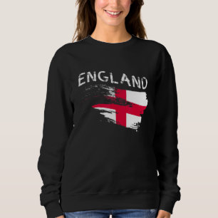 England Flag Fan English Futbol Flag Of Britain Uk Sweatshirt