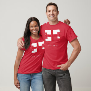 ENGLAND FLAG FOOTBALL GAME front - THREE LIONS! T-Shirt
