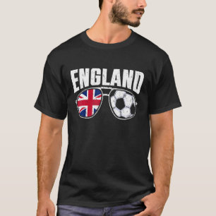 england Flag Football Sunglasses british Fan Socce T-Shirt