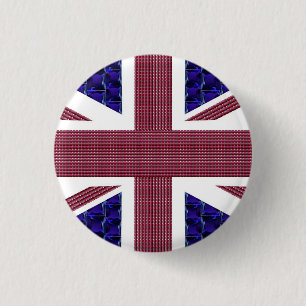 England Flag, Great Britain Flag 3 Cm Round Badge