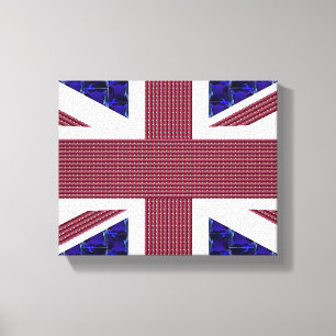 England Flag, Great Britain Flag Canvas Print