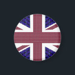 England Flag, Great Britain Flag Magnet<br><div class="desc">England Flag,  Great Britain Flag magnet.
The flag is made with images of Gemstones:
The blue background are rectangular shaped blue Sapphires.
The Red stripes are rectangular shaped Rubies.
The Stars are Diamonds.</div>