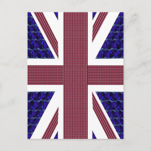 England Flag, Great Britain Flag Postcard