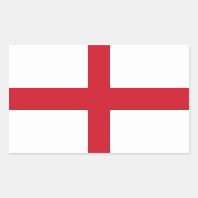England Flag Rectangular Sticker (Front)