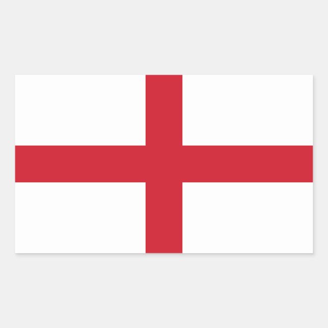 England flag rectangular sticker (Front)