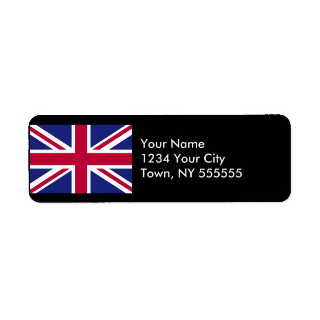 England Flag Return Address Label (Front)